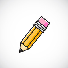 Vector pencil symbol icon