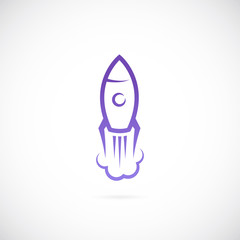 Vector rocket symbol icon