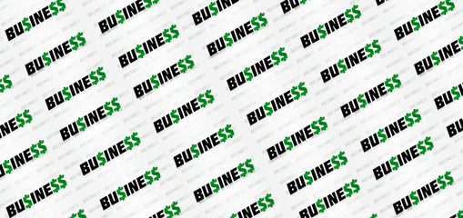Lucrative Business Typographic Pattern Design