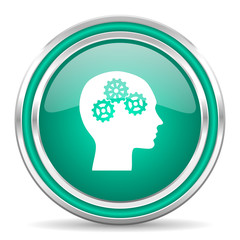 head green glossy web icon