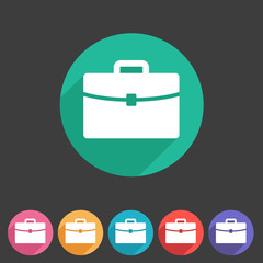 Briefcase portfolio flat icon