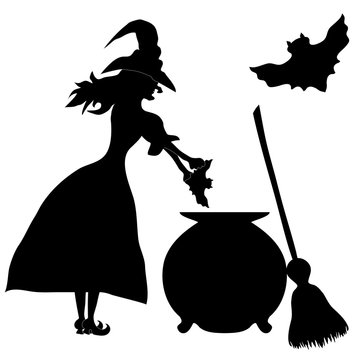 Halloween Banner .The Witch Enda Sweeper.