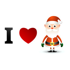 I love Santa Claus card.