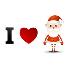 I love Santa Claus card.