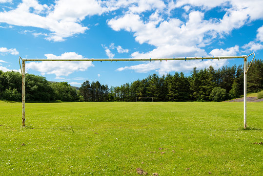 Empty Soccer Goal