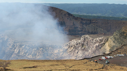 Fototapeta premium Volcano Masaya Nationalpark, Nicaragua, Zentralamerika