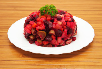 Vegetable salad with beets