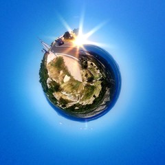 Abstract circular beach view at Pago - Croatia