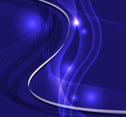 Wave line burst dark blue background