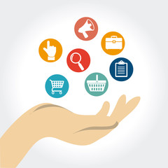 Fototapeta premium Shopping design