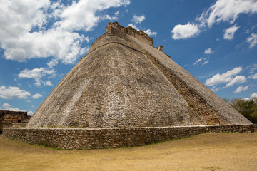 Mayan pyramid at Uxmal