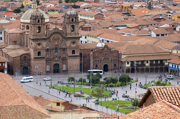 Central square of Cuzco, Peru - 69104272