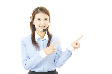 笑顔のオペレーター