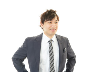 笑顔のビジネスマン