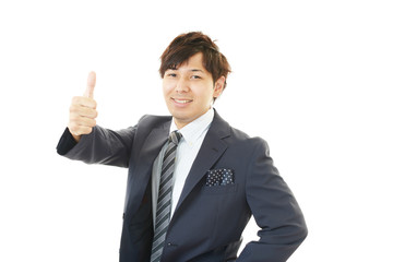 笑顔のビジネスマン