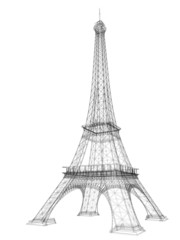 3d Eiffel Tower render