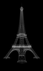 3d Eiffel Tower render