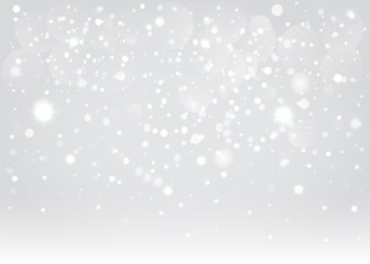 Snow bokeh background. Vector EPS10.