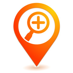 en savoir plus zoom sur symbole localisation orange
