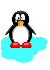 Пингвин плачет