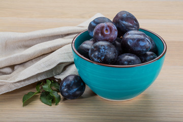 Ripe fresh plum