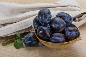 Ripe fresh plum