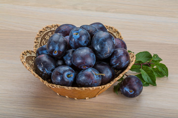 Fresh plums