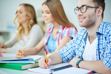 Students at lesson