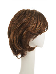 Hair wig over the mannequin head