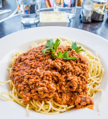 tasty pasta-Italian meat sauce pasta