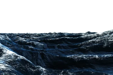 Plexiglas keuken achterwand Oceaan golf Donkerblauwe ruwe stormachtige oceaan