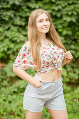 Fototapeta premium Portrait of a beautiful young woman