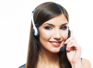 Fototapeta premium portrait of Woman customer service worker