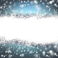 Fototapeta premium Christmas blue abstract background.