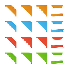 Vector ribbon set