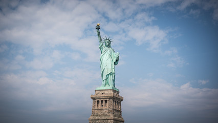 new york city view detail miss liberty