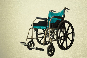 Fototapeta na wymiar Wheelchair service vintage background