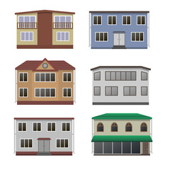 House and building set.