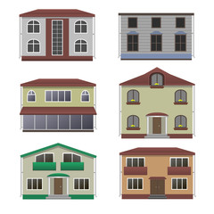 House and building set.