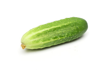 cucumber on the white background