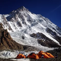 Fotobehang K2 neigt naar berg bij k2