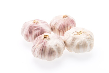 Garlic isolated on white