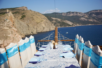 Gorgeous wedding chair and table
