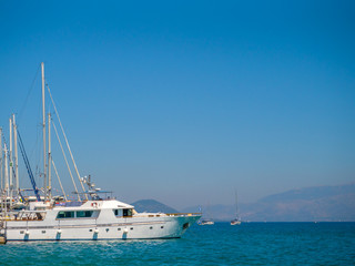 Obraz premium Harbor of Nidri on Lefkas island