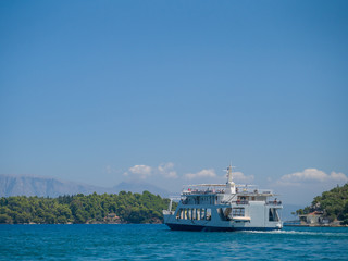 Harbor of Nidri on Lefkas island