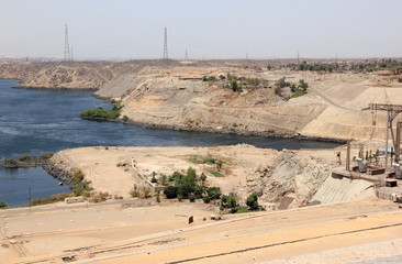 Aswan Dam. The High Dam. Aswan, Egypt.