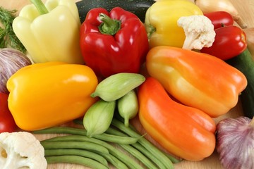 Fruits and vegetables.