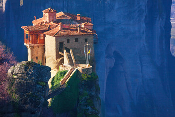 Close view on Rosanou monastery, Greece