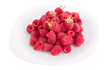 Ripe raspberries