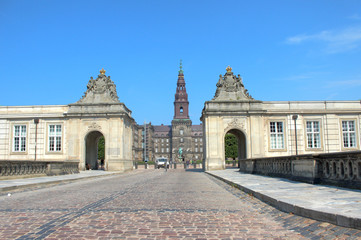 Fototapeta premium Christiansborg Slot København Danmark (Schloss Christiansborg)